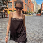 Damen Spitzentop mit zartem Saum R&B