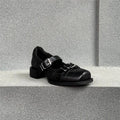 Damen elegante Schnürschuhe mit modischer Schnallenverzierung R&B
