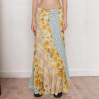 Damen Maxirock mit floralem Design und verspielten Farben R&B