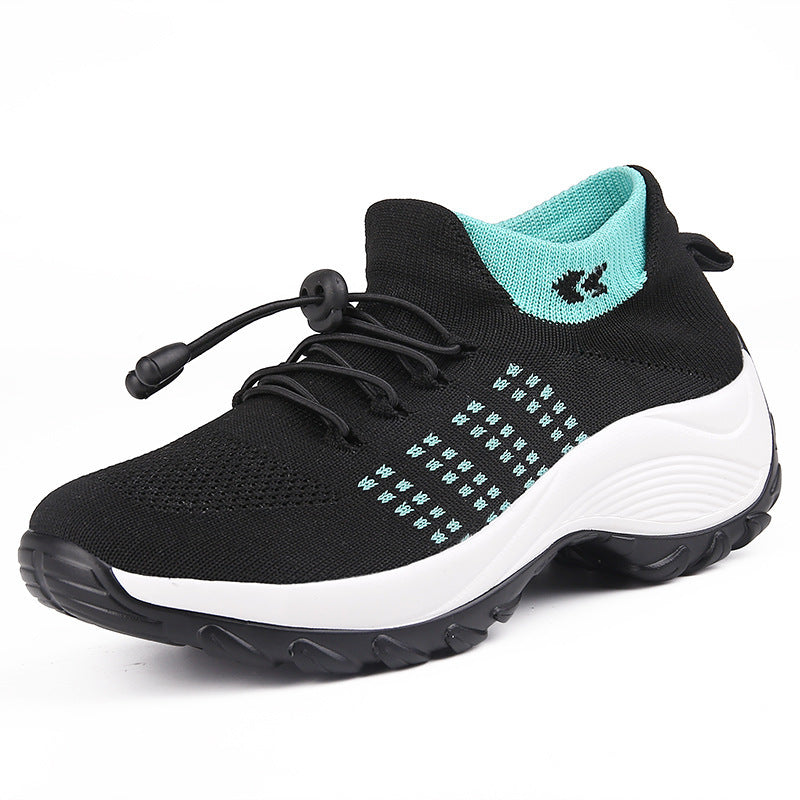 Damen Leichte und atmungsaktive Sportschuhe mit flexiblem Schnellschnürsystem