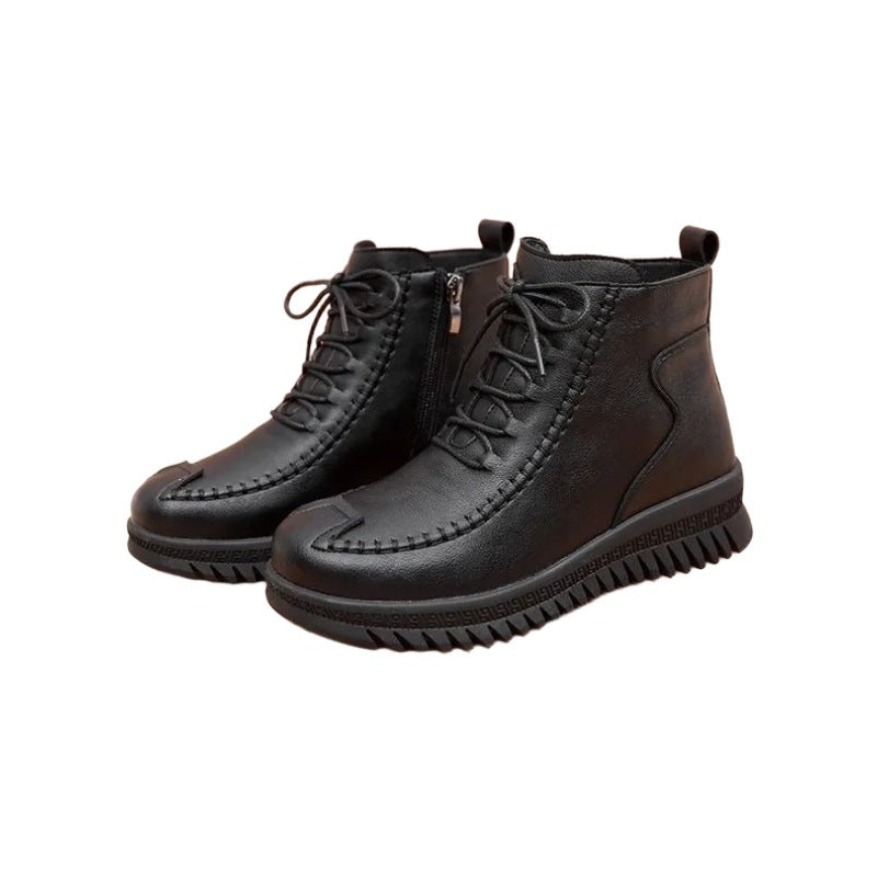 Damen Fashionable Stiefeletten mit hohem Komfort und modischem Reißverschluss R&B