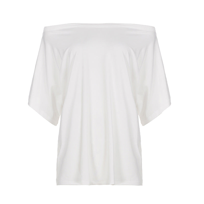 Damen lässiges Oversize-T-Shirt aus weichem Jersey R&B