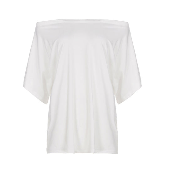 Damen lässiges Oversize-T-Shirt aus weichem Jersey R&B
