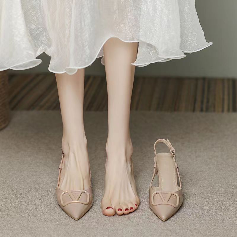 Damen Slingback-Pumps mit elegantem Design und hohem Absatz R&B