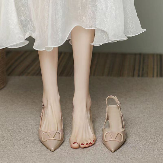 Damen Slingback-Pumps mit elegantem Design und hohem Absatz R&B