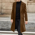 Herren eleganter Wollmantel im klassischen Schnitt