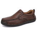 Herren Bequeme Leder Slipper mit atmungsaktiver Sohle R&B