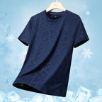 Herren nan atmungsaktives Funktionsshirt mit Jacquard-Struktur und schnelltrocknender Performance R&B