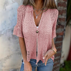 Damen lässige Strickbluse R&B
