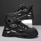 Damen Sportliche High-Top Sneakers mit dynamischem Design und rutschfester Sohle R&B