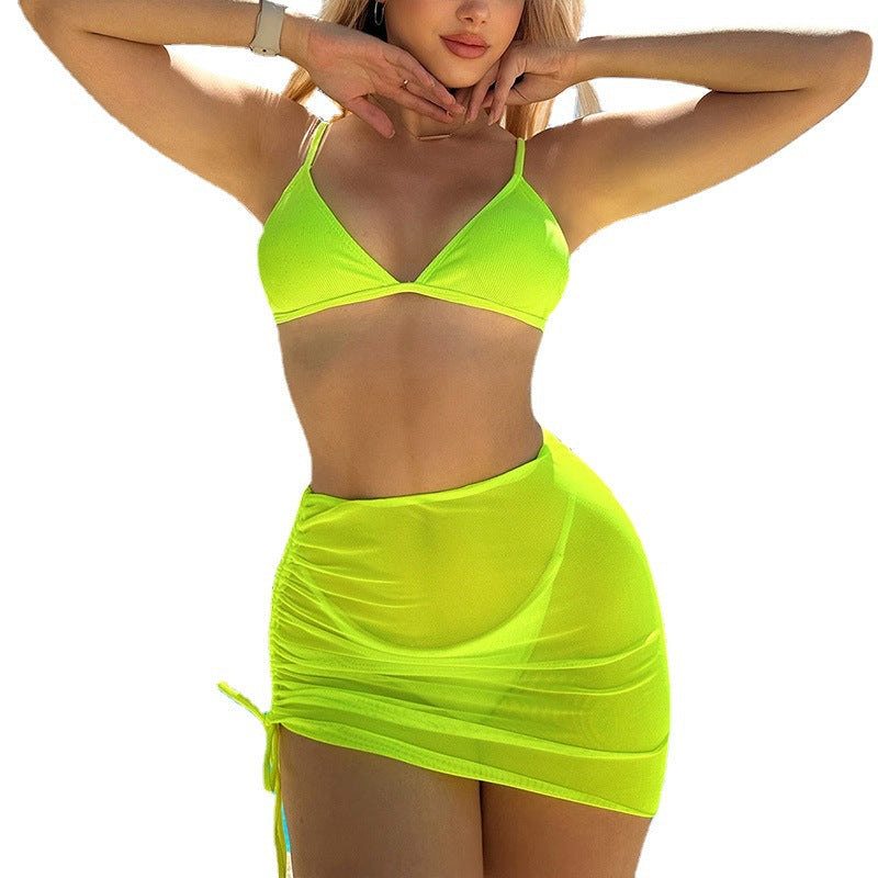 Damen Triangel-Bikini mit Wickelrock R&B