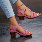 Damen Komfortable Riemchen Sandalen