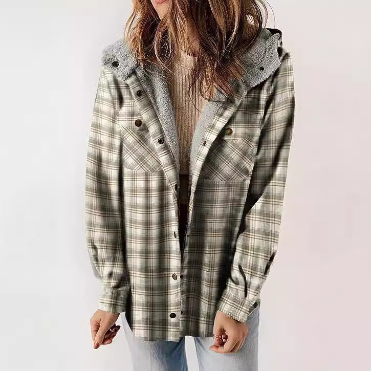 Damen Flanelljacke mit Fleecefutter R&B