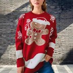 Damen Weihnachtspullover mit festlichem LR&Bkuchenmotivat R&B
