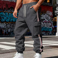 Herren nan Cargojogginghose mit Kordelzug, seitlichen Cargotaschen und elastischen Bündchen R&B
