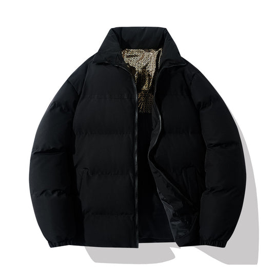 Herren isolierte Steppjacke mit hohem Kragen und praktischen Taschen R&B