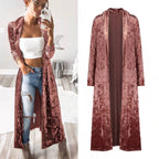 Damen Langer Veloursmantel R&B