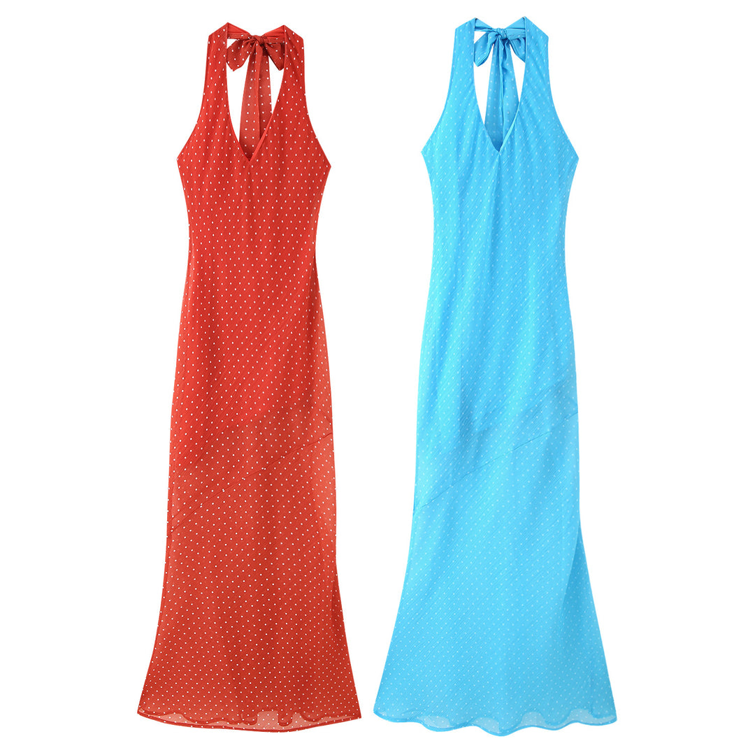 Damen Maxikleid mit raffiniertem Rückenausschnitt und eleganten Rüschen R&B