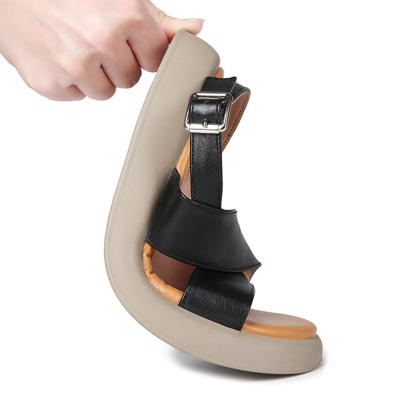 Damen Riemchensandaletten mit verstellbarem Fesselriemen und komfortabler Sohle R&B