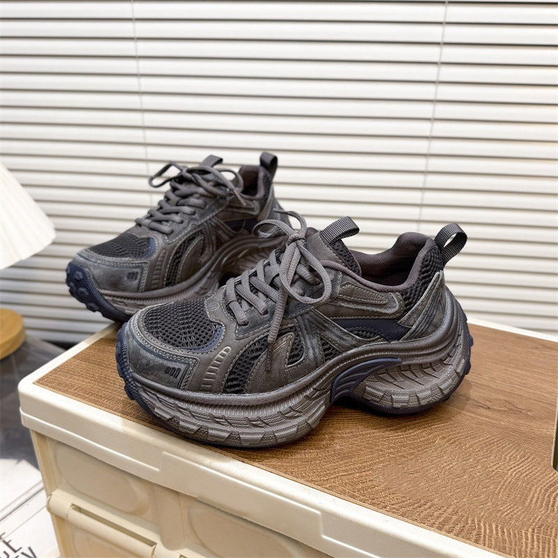 Damen Sportliche Lauf- und Freizeitschuhe mit atmungsaktiver Obermaterialstruktur und dämpfender Sohle R&B