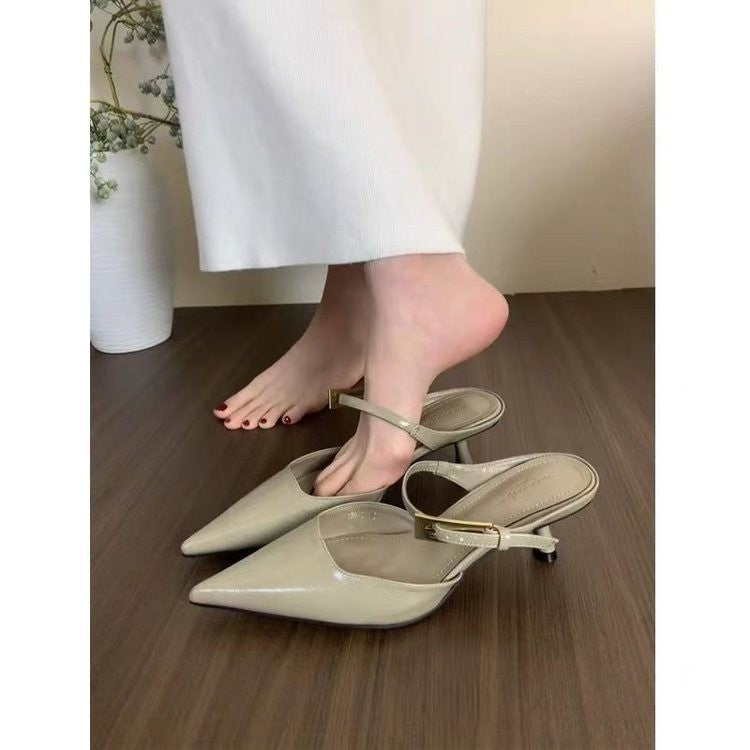 Damen Elegante Slingback-Pumps mit spitzem Zehenbereich und dezentem Riemen R&B