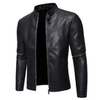 Herren jacke mit modernem Stehkragen und glattem Finish R&B