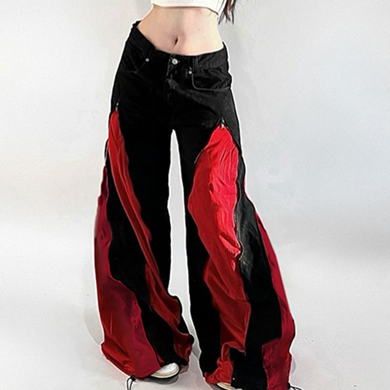 Damen Urban Flared-Hosen mit Kontrastdetails R&B