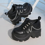 Damen Chunky Sneaker mit glanzvollen Kettenakzenten R&B