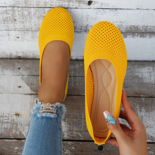 Damen bequeme Slipper aus atmungsaktivem Netzmaterial mit rutschfester Sohle R&B