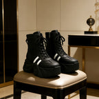 Damen Chunky Stiefeletten mit dickem Profil und sportlichem Design
