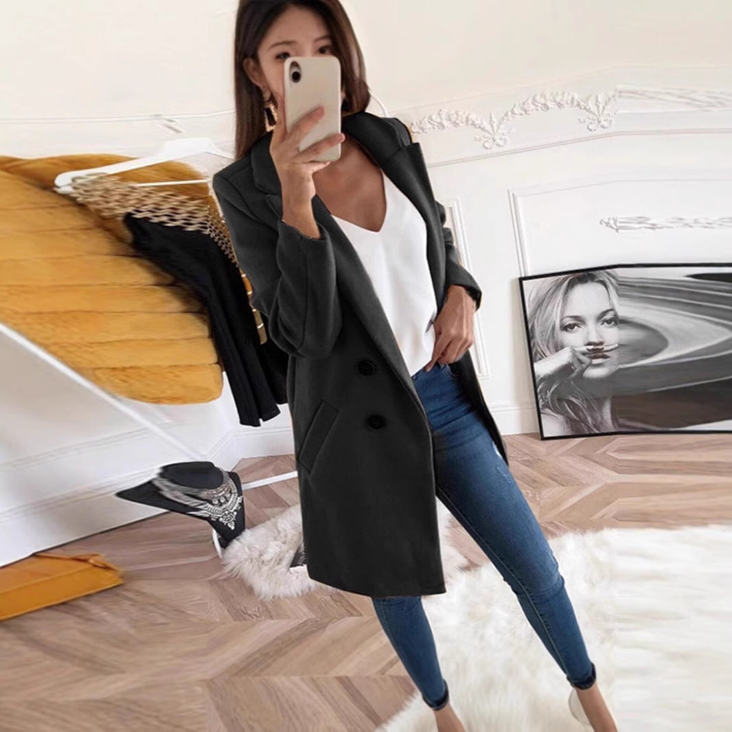 Damen Blazer im doppelten Knopfdesign R&B