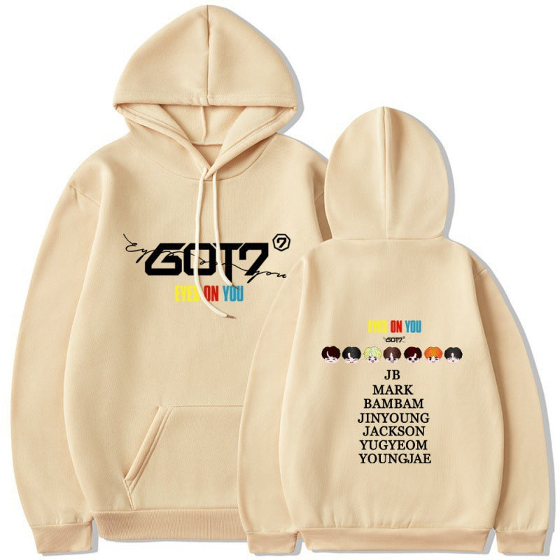 Damen Kapuzensweater mit einzigartigem GOT7 Design und bequemer Passform R&B