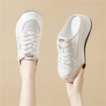 Damen Bequeme Plateau-Sneaker mit atmungsaktiver Mesh-Oberfläche R&B