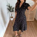 Damen Hemdblusenkleid mit floralen Details R&B