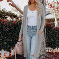 Damen Strickmantel mit praktischen Taschen und modernem Design