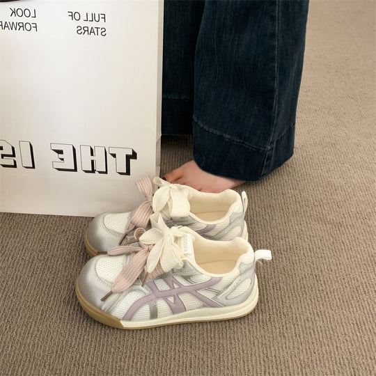 Damen Sneaker mit atmungsaktivem Mesh-Obermaterial und einzigartigem Schleifen-Design R&B