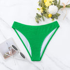 Damen Hochgeschnittener Bikini mit strukturiertem Design R&B