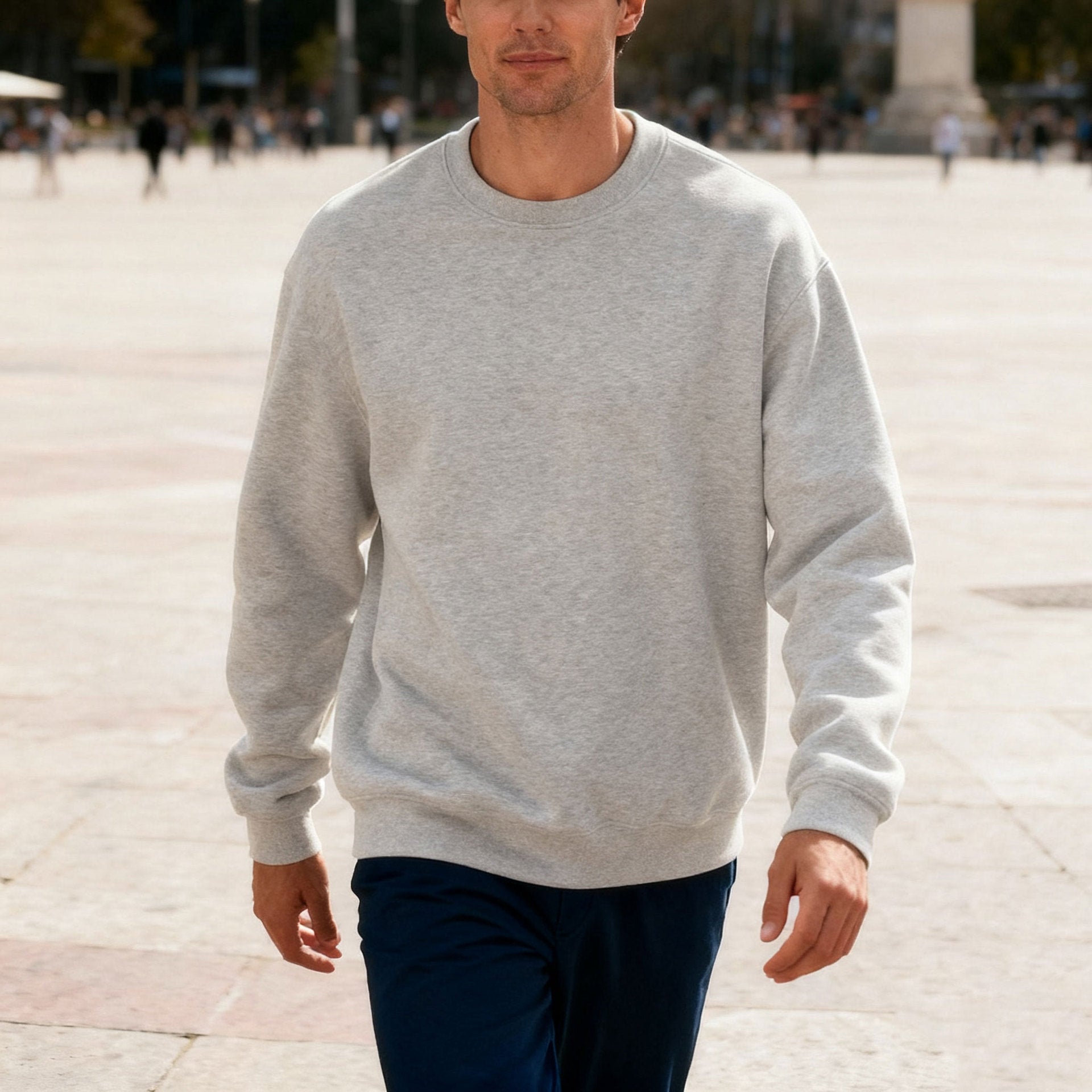 Herren bequemer Sweatshirt mit relaxed-fit Schnitt und elastischen Bündchen R&B