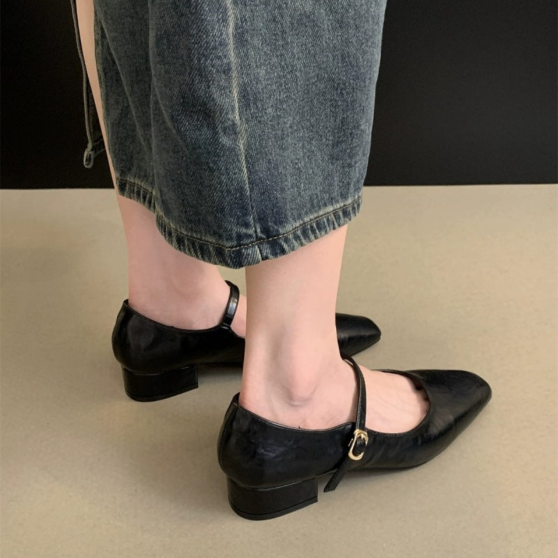 Damen Elegante Ballerinas mit verstellbarem Riemen und komfortabler Innensohle R&B