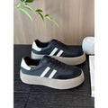 Damen Platform Sneakers mit modischem Design und dicker Sohle R&B