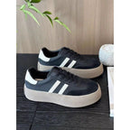 Damen Platform Sneakers mit modischem Design und dicker Sohle R&B