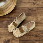 Damen Ballerinas mit dekorativem Blumenmotiv R&B