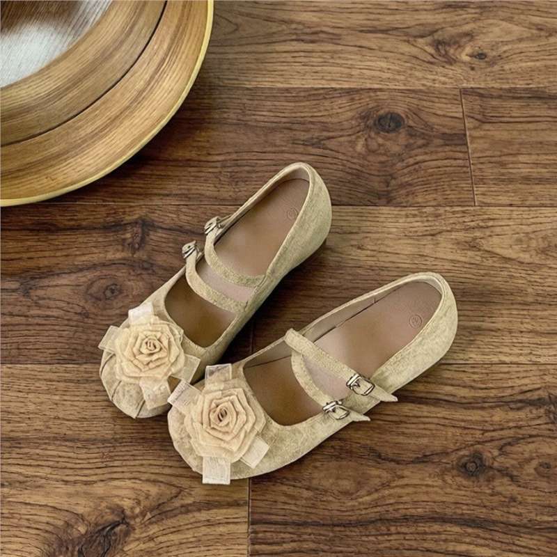 Damen Ballerinas mit dekorativem Blumenmotiv R&B