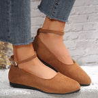 Damen elegante Schnürschuhe mit modischem Riemendesign R&B