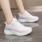 Damen Atmungsaktive Lauf-Sneaker mit elastischem Futter und dämpfender Sohle R&B