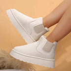 Damen Komfortable Chelsea-Stiefeletten mit Warmfutter R&B