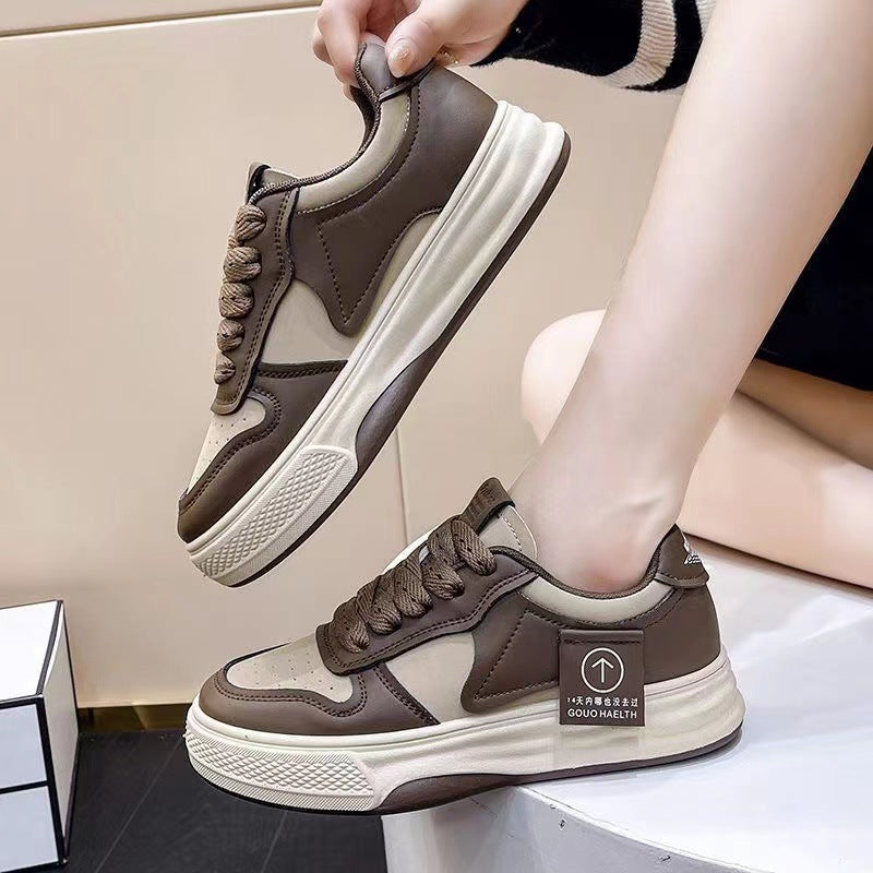 Damen Sportliche Sneaker mit dicker Sohle und atmungsaktivem Obermaterial R&B
