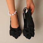 Damen Slingback-Ballerinas mit dekorativem Schleifen-Detail und komfortabler Sohle R&B