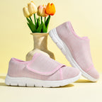 Damen Bequeme Slip-On Sneakers mit hygienischem Designer-Klettverschluss R&B