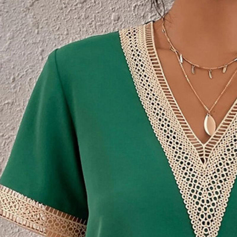 Damen Tunika mit luxuriösem Spitzenbesatz R&B
